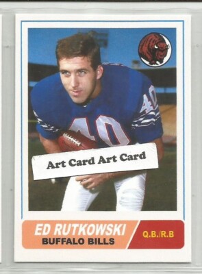 Ed Rutkowski Buffalo Bills 2022 Football Art Card