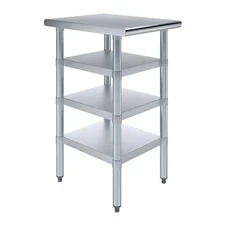 24 in. x 18 in. Stainless Steel Table With Three Undershelves