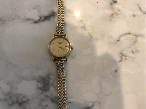 Ladies Longines 18K Quartz Gold Watch 