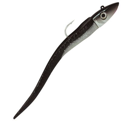 Hogy Twitcher + Jiggin 25cm Gummifisch black pearl, Gummiköder, Meeresköder