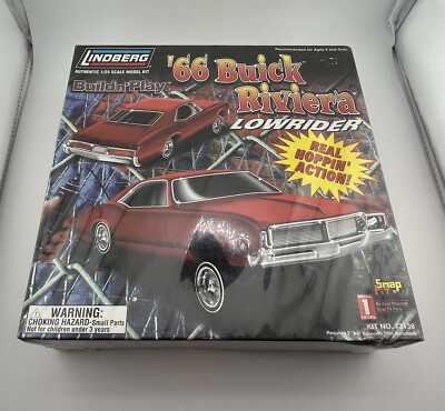 Lindberg 1966 Buick Riviera Lowrider Hopper 1/25 Build N Play - NIB