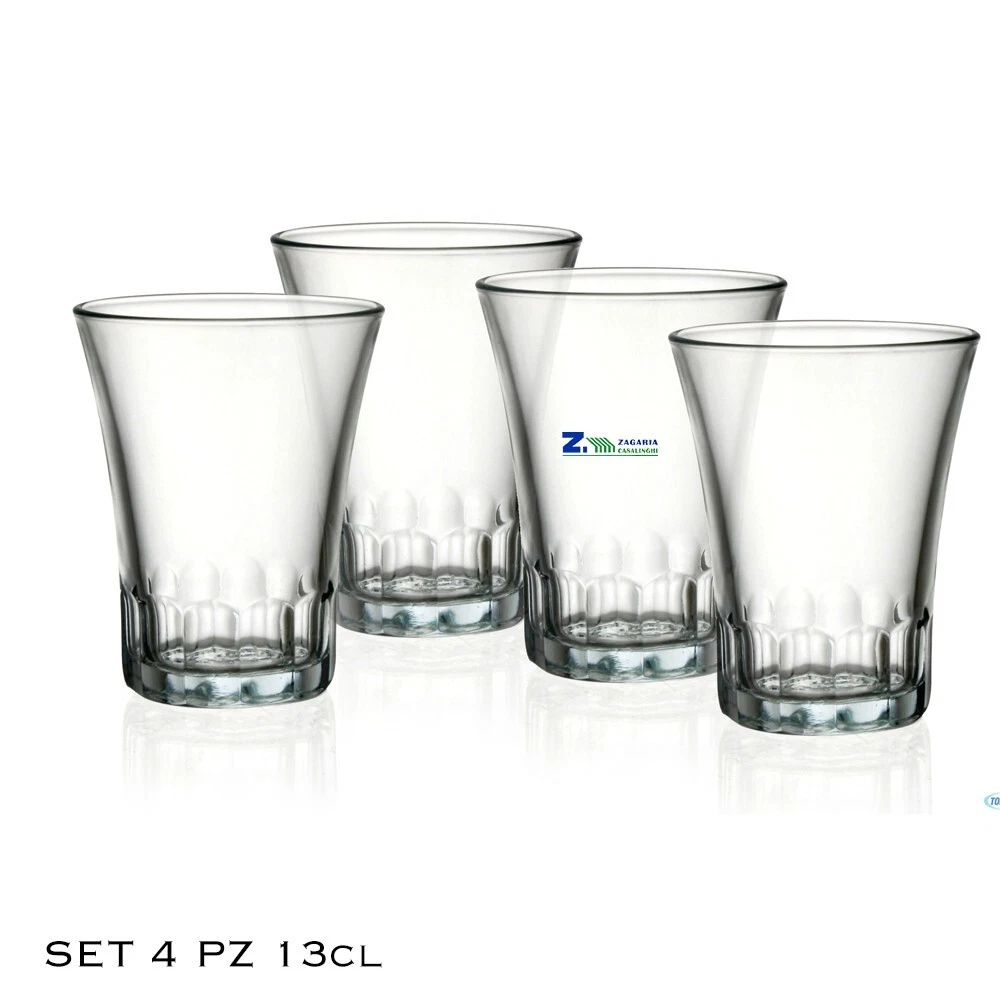 Bicchieri Duralex Amalfi 17 cl Set 4 Pezzi - Bicchieri Vetro