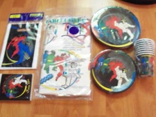 Martial Arts Karate Birthday Party Supplies Multi-color 6pc Lot  Beach NOS