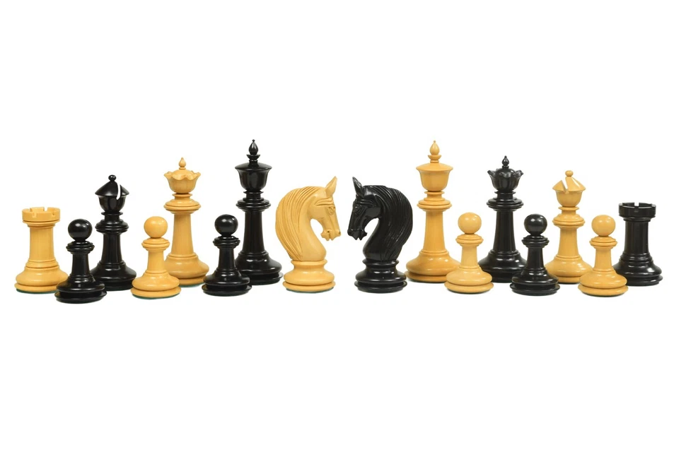 Wooden Chess Pieces ,King Height - 4.50 Inches ,Ebony and Box Wood,Extra Queens - Image 4 of 4