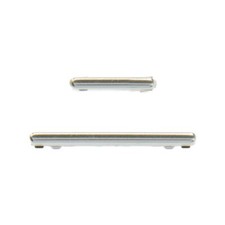 Cosmetic Button Set Power Volume for Samsung Galaxy Note 20 20 Ultra Silver