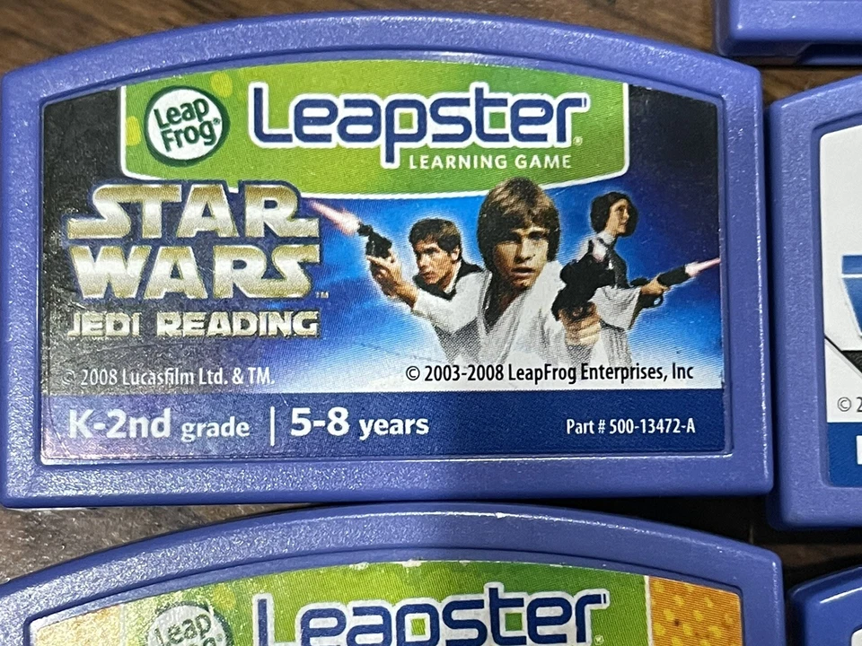LeapFrog Leapster LeapPad LMax Learning Game Cartridge Lot of 10 Starwars - Image 2 of 4