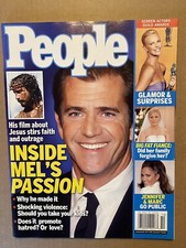 People Magazine March 8 2004 Mel Gibson Jennifer Lopez New Free Shipping