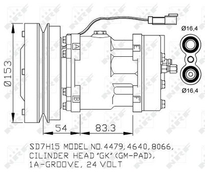 NRF 32879 Compressor, Air Conditioning