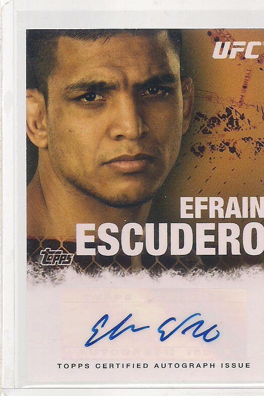 EFRAIN ESCUDERO AUTO 2010 TOPPS UFC 