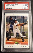 1992 CLASSIC BEST ROOKIE DEREK JETER PSA 10 YANKEES  POP 187  (419)