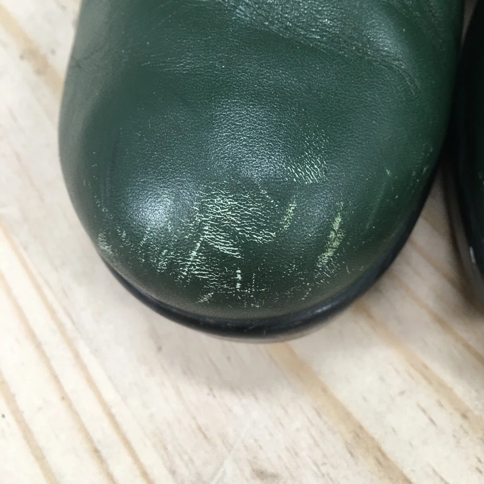 Botas Alegria para mujer 37 Eva Evergreen motociclista cremalleras laterales tacones de cuña cuero verde Foto 3 de 4