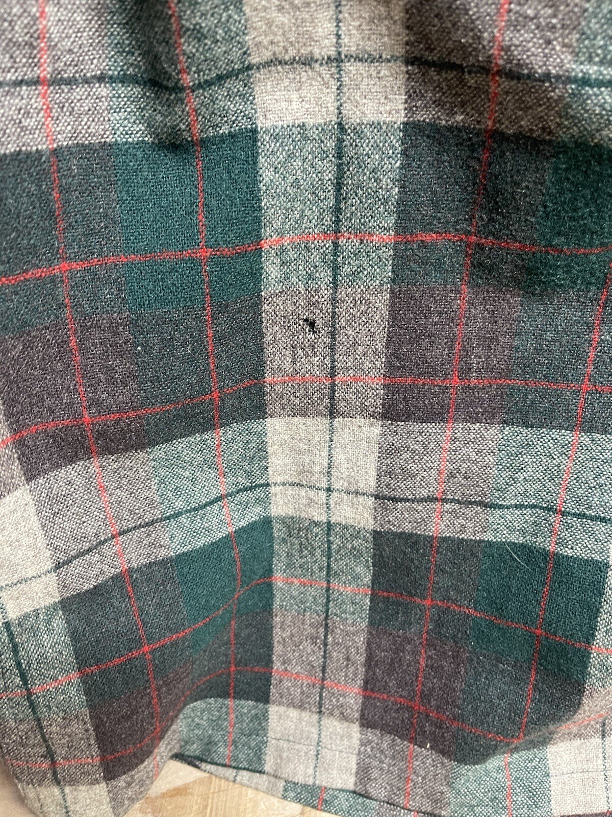 Pendleton Wool Flannel Jacket Green Plaid With Wo… - image 7