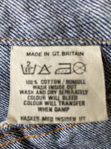LEVI'S DENIM JACKET VINTAGE 70506 02 TRUCKER SIZE L MADE IN GT BRITAIN SEE DSCRP - Picture 6 of 16