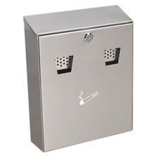 Image of Sealey Cigarette Bin Wall Mounting Stainless Steel RCB02