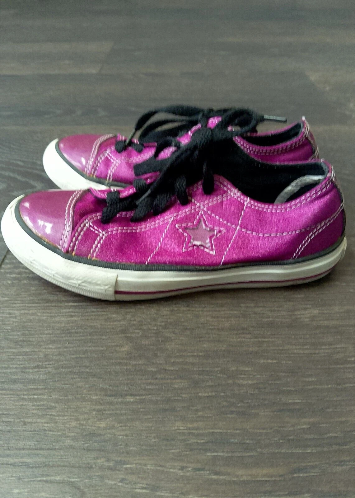Sneakers basse stringate Converse All Star bambina taglia 13 viola giovanile