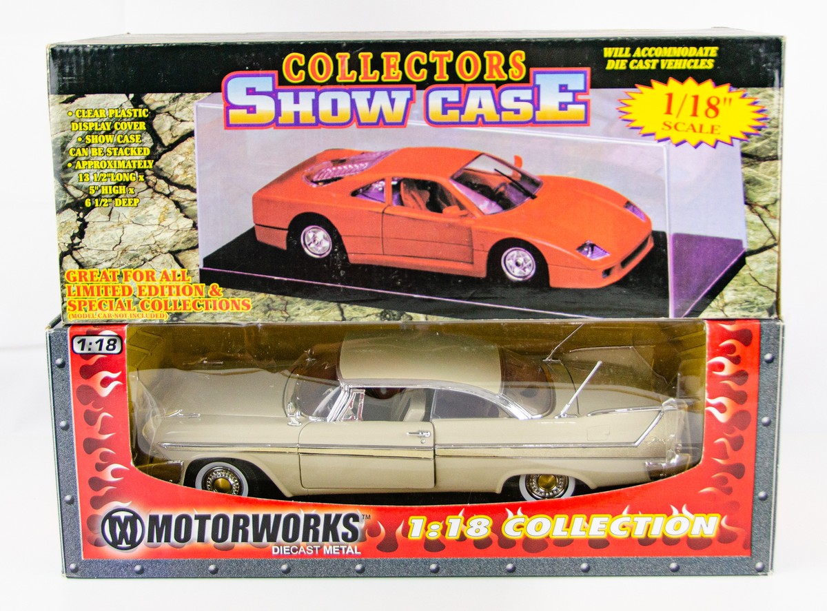 Motorworks 1/18 Diecast Car - 1958 Plymouth Fury + Display Case | eBay