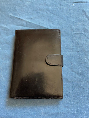 Bugatti Wallet/Passport  - Genuine Aniline Goat Skin Leather - BLACK 4.5''x6.25''