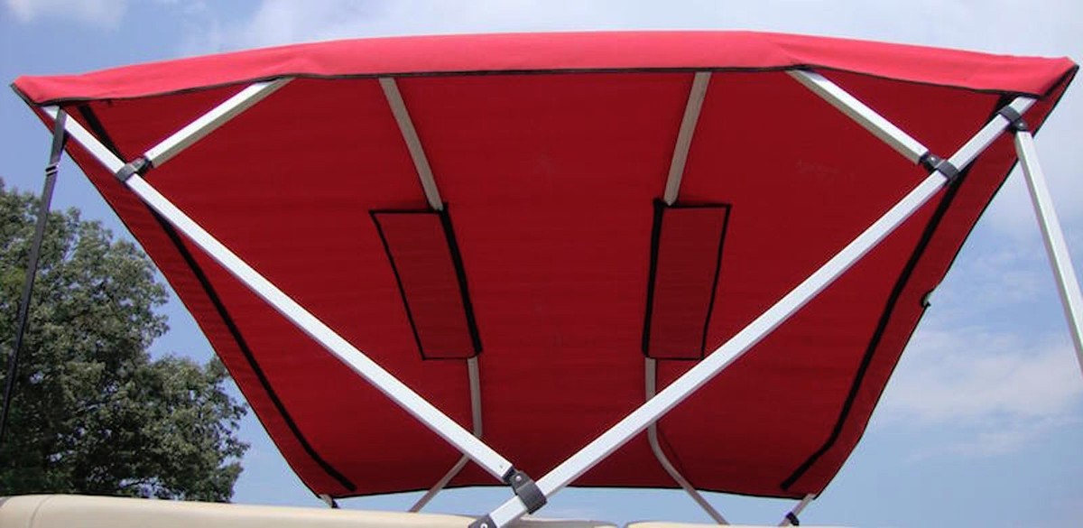 9.25oz SQUARE TUBE 4 BOW PONTOON BIMINI TOP 96-102