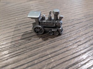 1998 Train Pewter Noel R.R. Locomotive 10th Anniversary Hallmark Ornament IN BOX