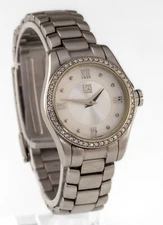 Movado Esq Crystal Stainless Steel Quartz Women's Watch MOP