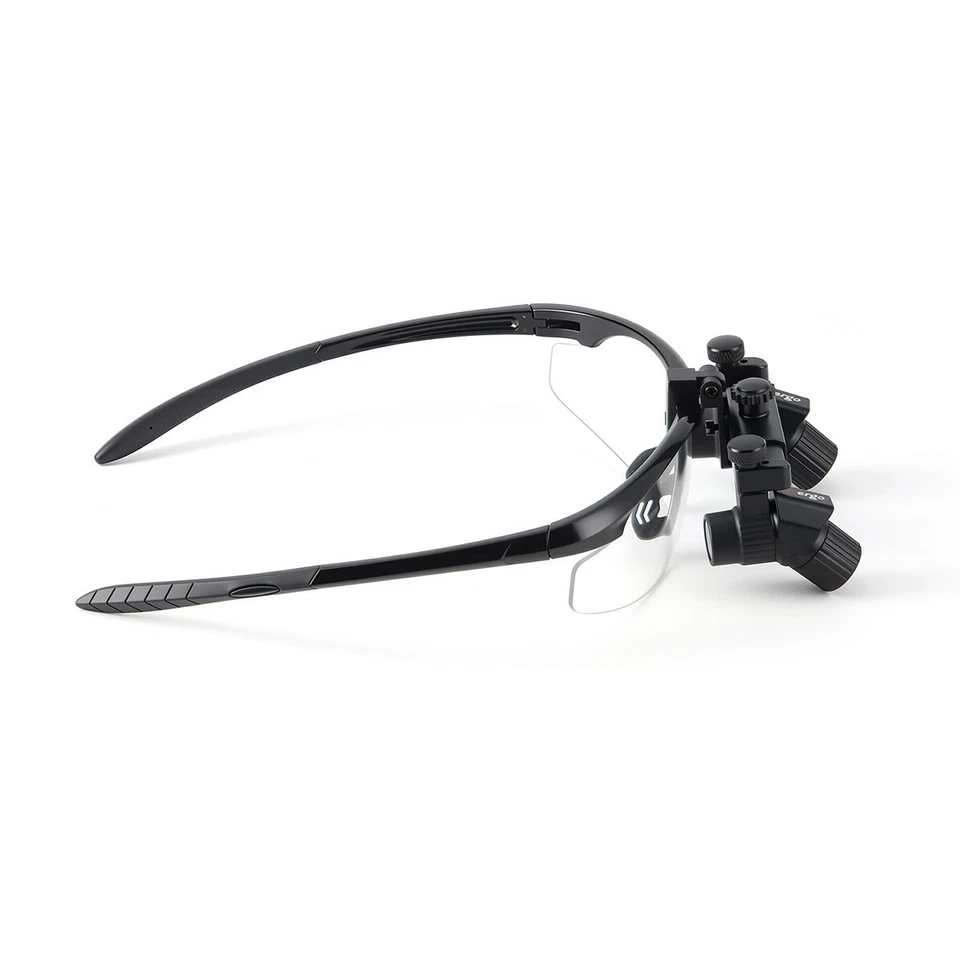 Lupas médicas quirúrgicas dentales 3,0x-6x lupa binocular Ergo/LED 5W faro Foto 3 de 4