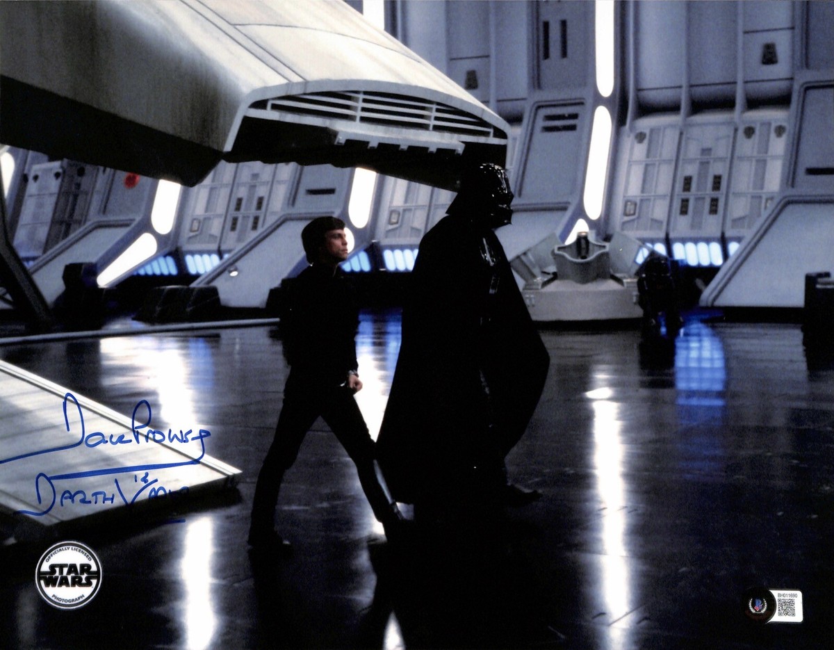 David Prowse Darth Vader Star Wars ROTJ Death Star Signed 11x14 