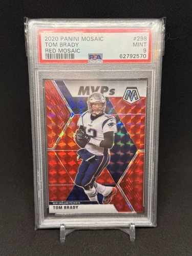 2020 Panini Mosaic - MVPs Tom Brady #298 Red Mosaic Prizm