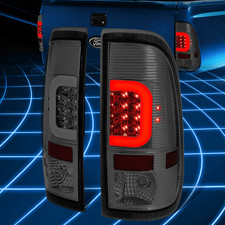 For 08-16 Ford F250-F550 C-Shape LED Smoked Lens Tail Light Lamps Replacement