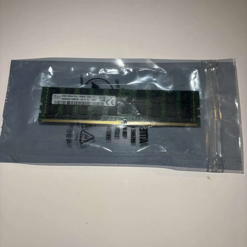 SK hynix 64GB 4DRx4 PC4 - 2666V - LD2 - 11 -HMAA8GL7AMR4N - VK T3 AC - Image 3 of 3