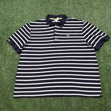 Vintage Y2K Lacoste Polo Shirt Men's Size 7 Multicolor Striped Preppy Crocodile