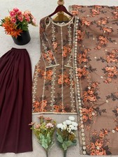 Palazzo Suit Navratri Special Faux Georgette New Indian Designer Ethnic Wear