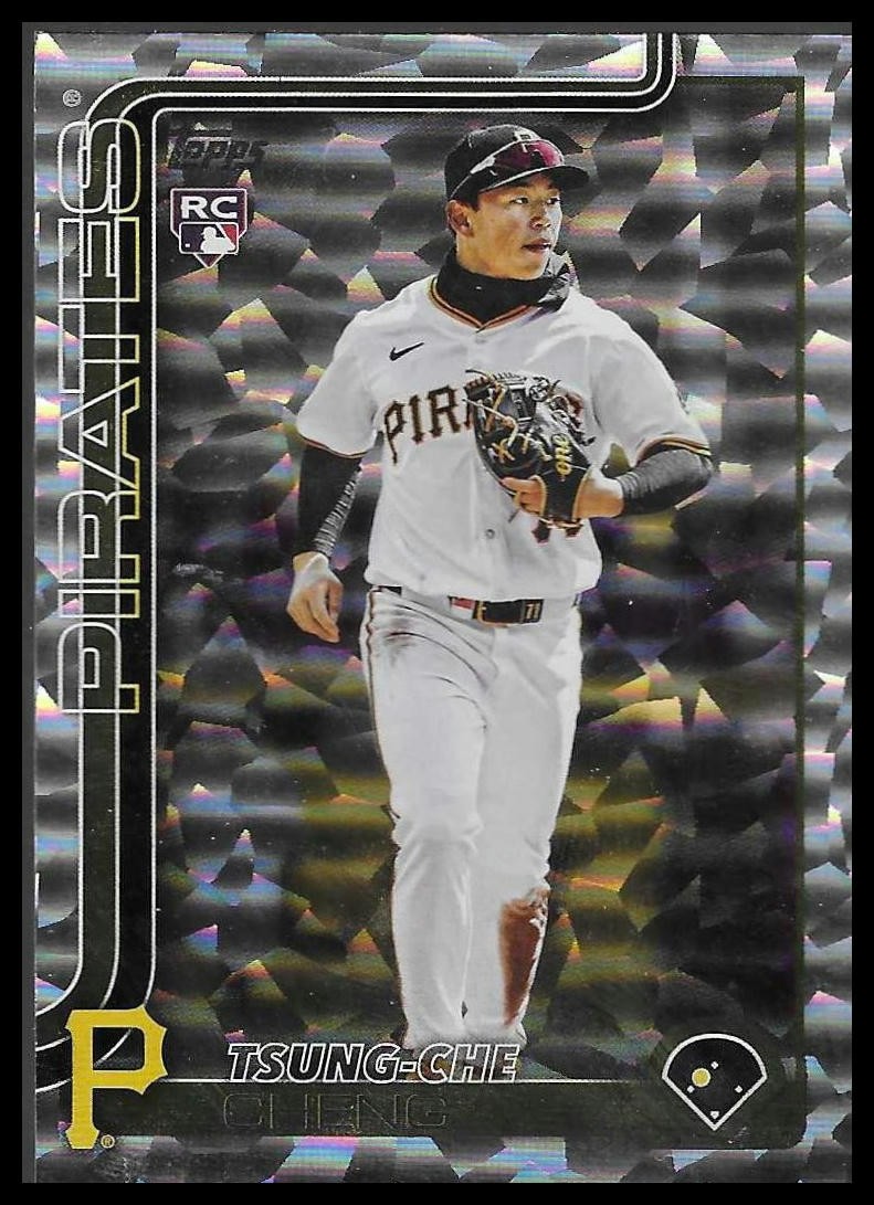 2025 Topps Update #US72 Tsung-Che Cheng Silver Foilboard Pirates Rookie