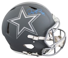 Cowboys Dez Bryant Signed Slate Full Size Speed Proline Helmet BAS Witnessed