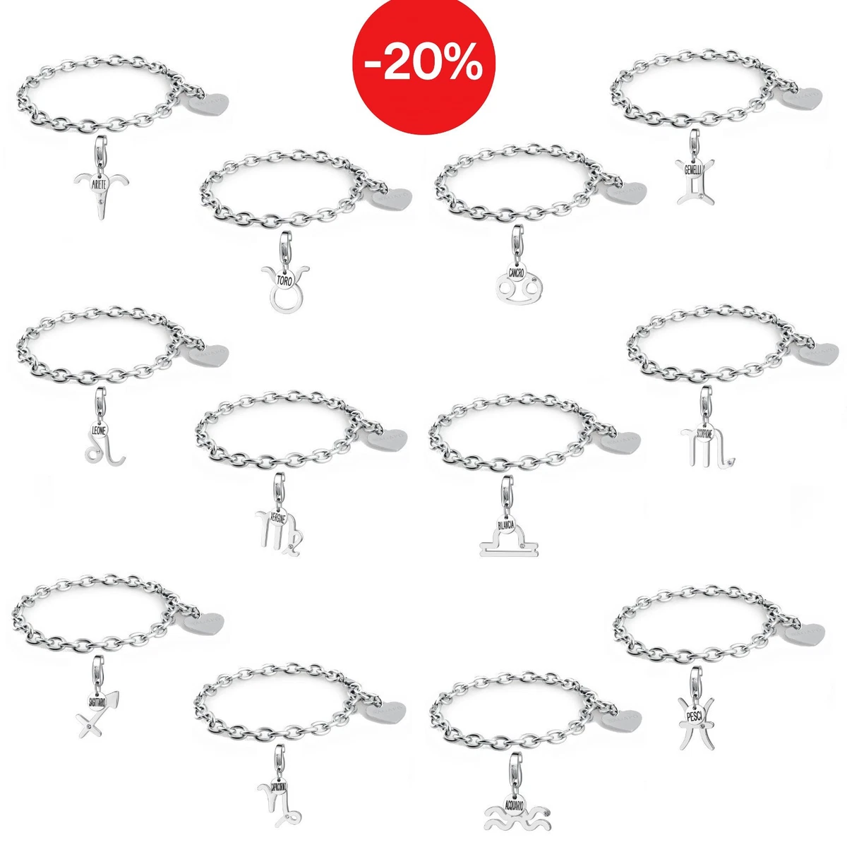 1 pezzo Braccialetto dei dodici segni zodiacali per donne e uomini, gioielli regalo di coppia di 1 pezzo Braccialetto dei dodici segni zodiacali per donne e uomini, gioielli regalo di coppia di