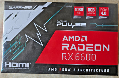 Sapphire PULSE AMD Radeon RX 6600 8GB GDDR6 - Graphics Card-Preowned