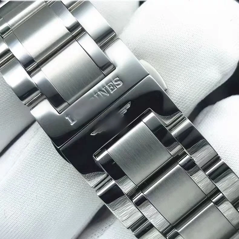Pulseira de relógio de aço 21 mm para Longines Master collection L2.629 648 666 673 718 - Imagem 3 de 4