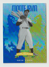 2024 Panini Crusade Prizm Blue Mojo #5 Monte Irvin - New York Giants