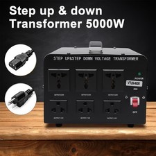 Heavy Duty Power Step Up/Step Down Voltage Transformer Converter 110V 220V 5000W