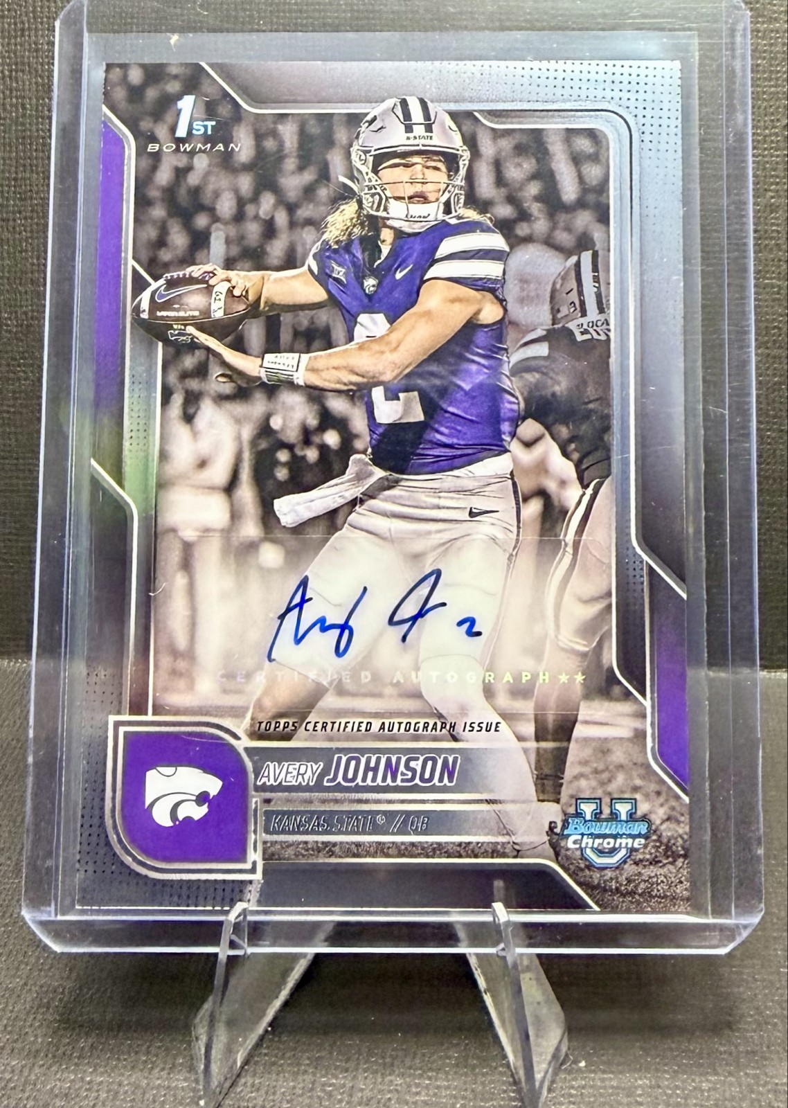 2025 Bowman University Chrome - Chrome Prospect Autographs Avery Johnson #BCA-AJ