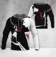 Custom Name Couple Valentine 3D All Over Printed Hoodie, Family Matching Shirt,