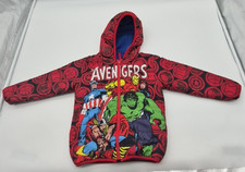 Marvel Avengers Reversible Boy  s Hooded jacket 4T Plush