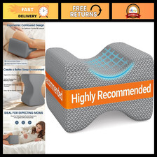 Memory Foam Knee Pillow for Side Sleepers - Leg Support for Sciatica, Back Hip