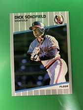 1989 Fleer Glossy Dick Schofield California Angels #488