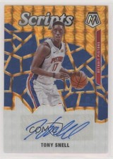 2019-20 Panini Mosaic Scripts Orange Prizm Tony Snell #SC-TSN Auto ow1