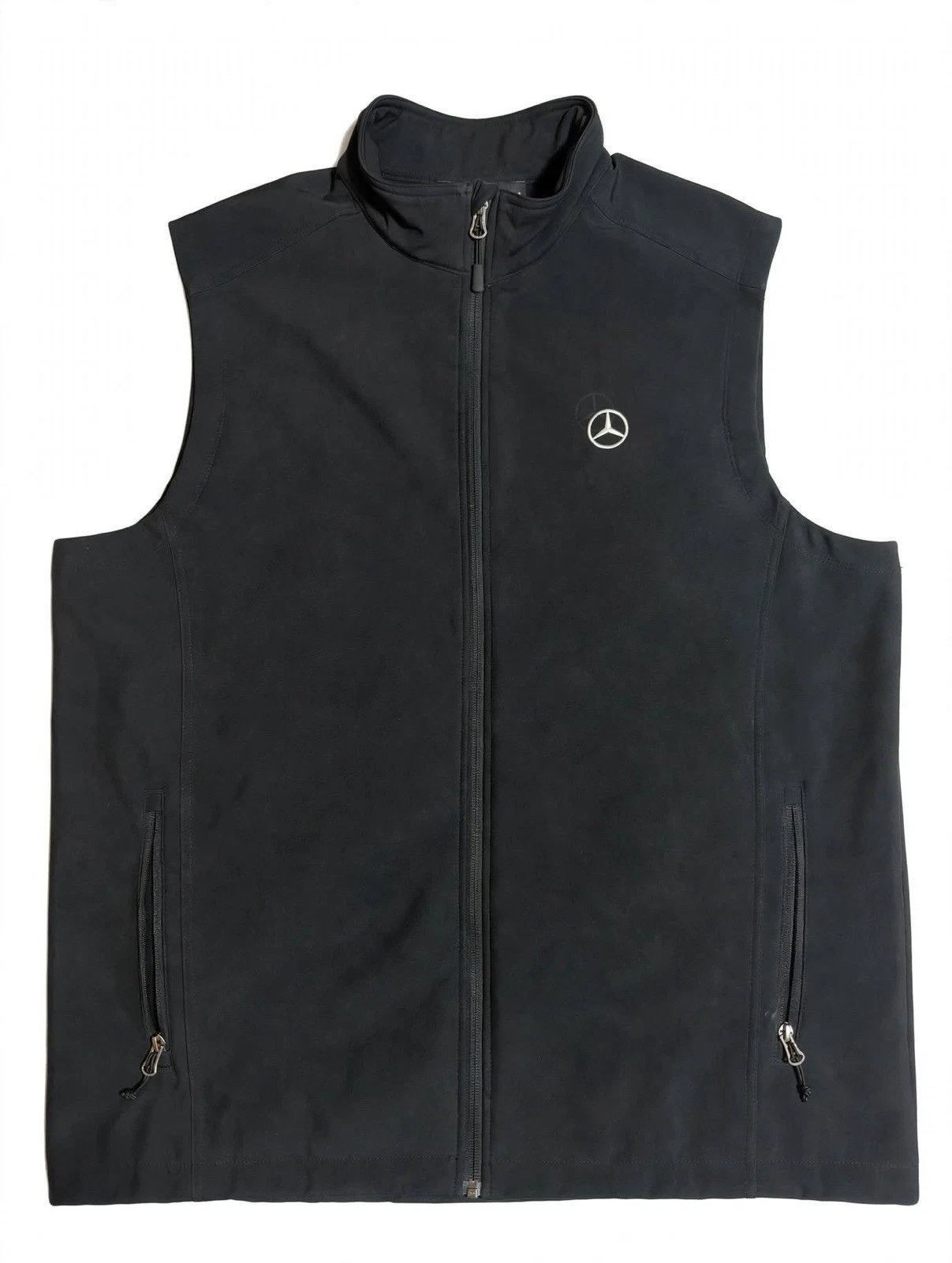 Mercedes Benz Soft Shell Black Zipper Vest Men’s XL image 1