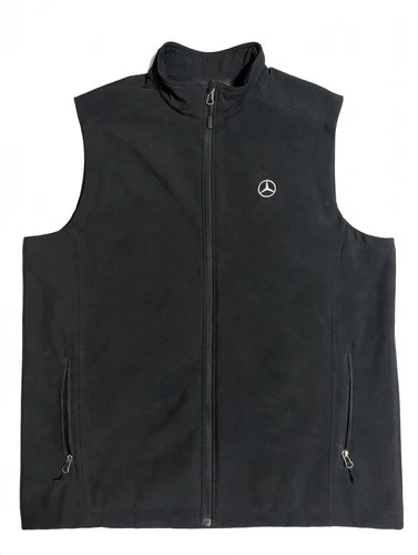 Mercedes Benz Soft Shell Black Zipper Vest Men’s XL - product listing photo