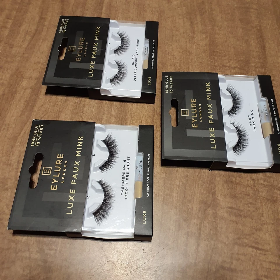 Eylure Luxe Faux Mink False Eyelashes - 3 Packs - Image 4 of 4