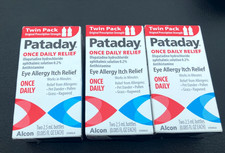 3 twin pack Pataday Regular Strength Once Daily Allergy Relief 2.5 mL  Exp 2027