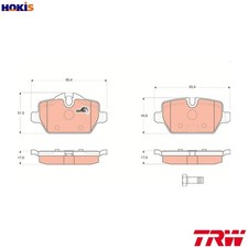 BRAKE PAD SET DISC BRAKE GDB1612 FOR MINI COUNTRYMAN/COOPER PACEMAN/HATCH  BMW