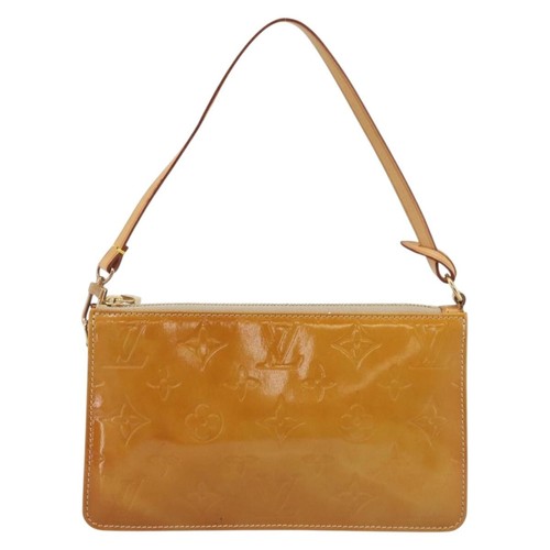Louis Vuitton Lexington Pochette Patent Leather Beige Patent_ Clutche & Pouche